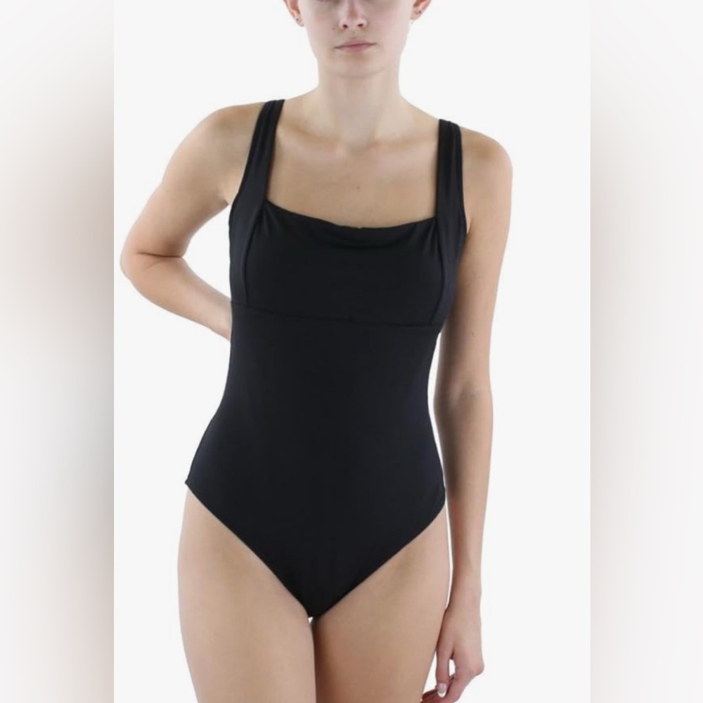 $129 NEW SEA LEVEL SWIM Essentials Square Neck One-Piece SZ 12